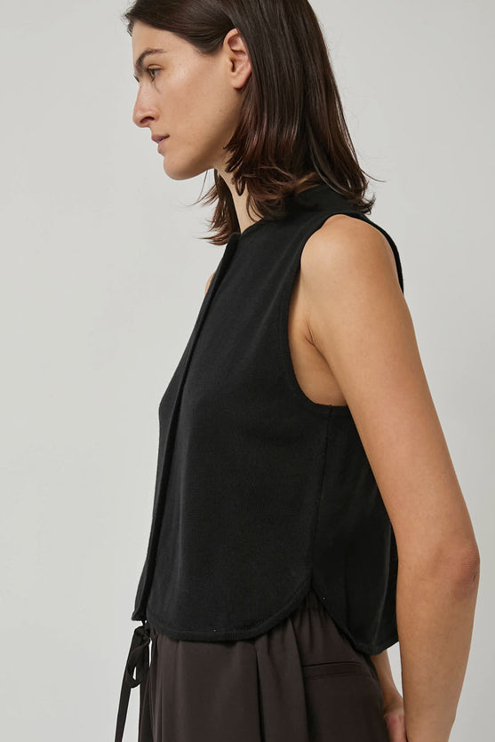 CORDERA Merino Wool Waistcoat in Black