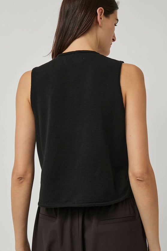 CORDERA Merino Wool Waistcoat in Black