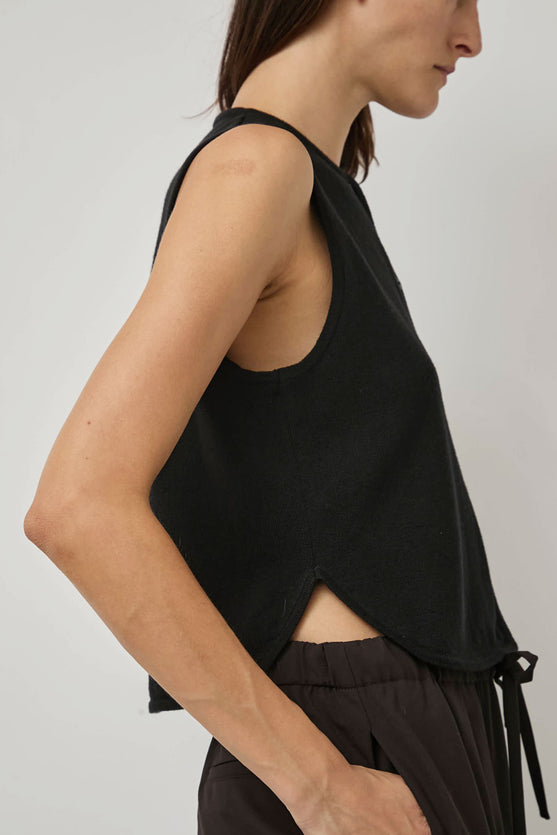 CORDERA Merino Wool Waistcoat in Black