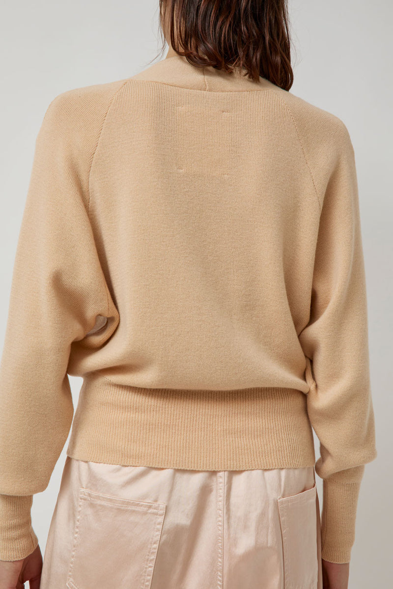 CORDERA Merino and Cashmere Cardigan in Peach