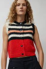 CORDERA Mohair Striped Waistcoat in Stripe