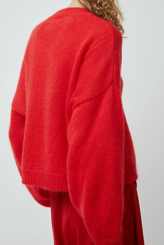 CORDERA Mohair Sweater in Red