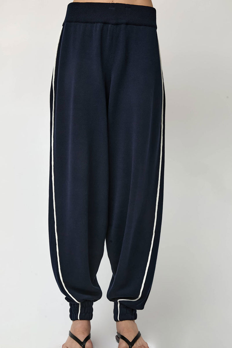 CORDERA Organic Cotton Sporty Pants in Navy