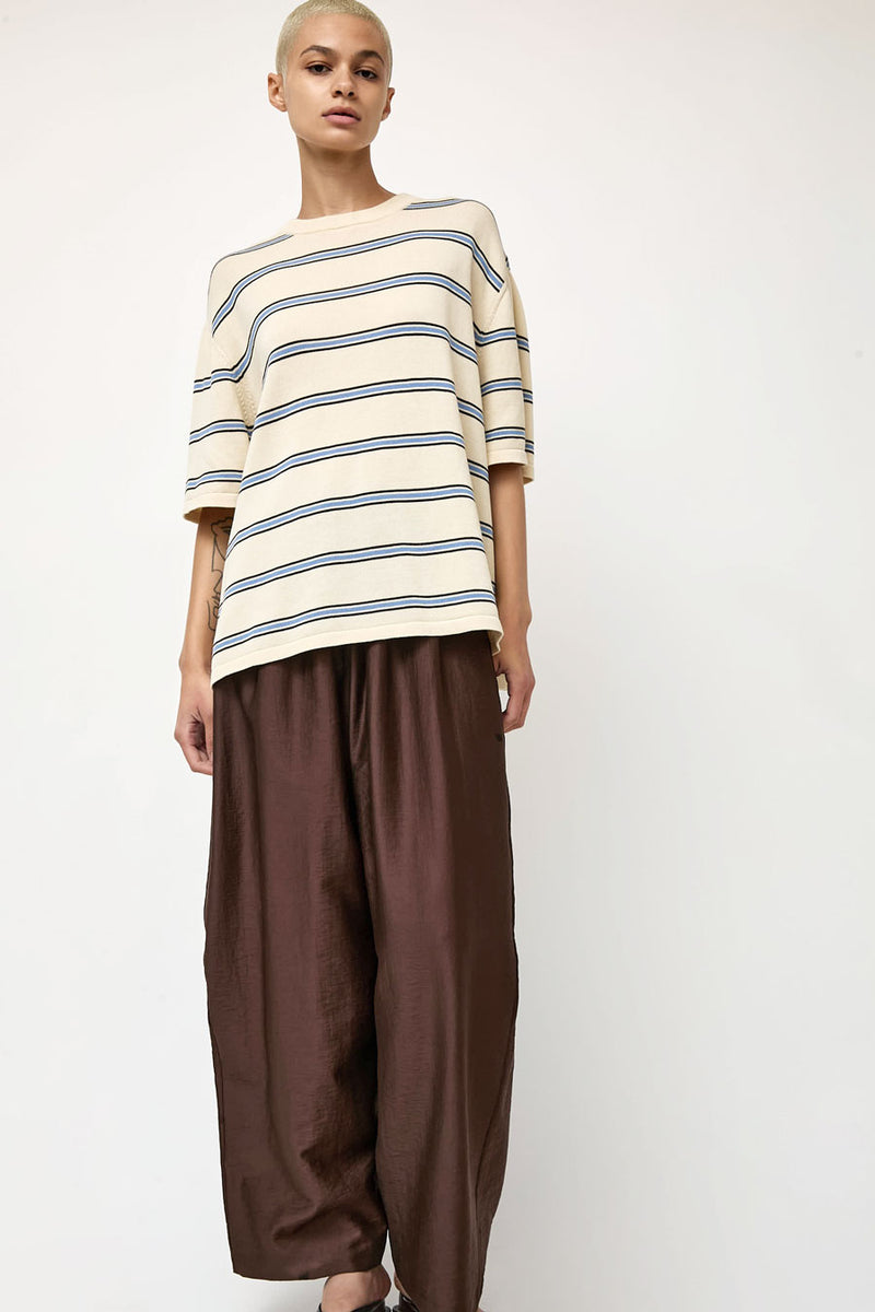CORDERA Organic Cotton Striped T-Shirt in Yellow