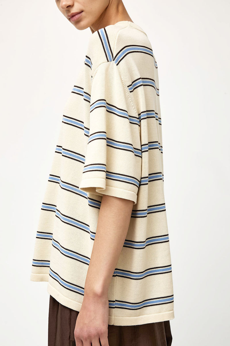 CORDERA Organic Cotton Striped T-Shirt in Yellow