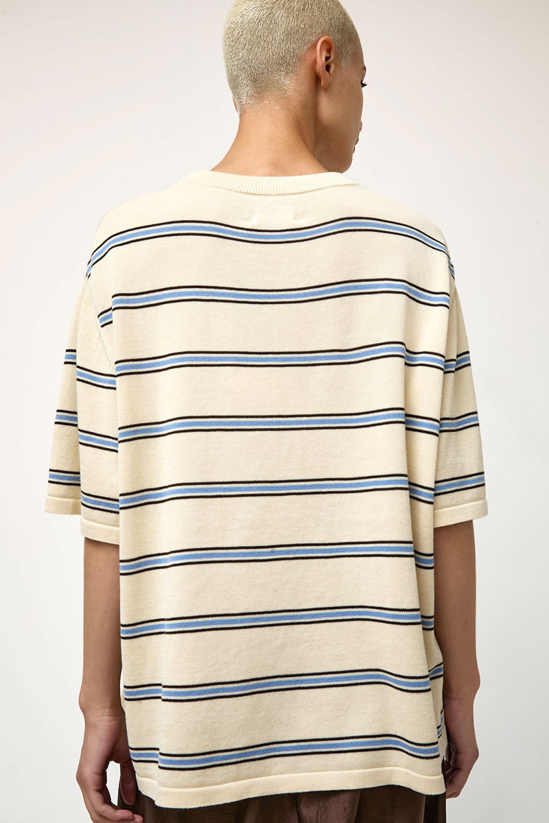 CORDERA Organic Cotton Striped T-Shirt in Yellow