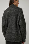 CORDERA Oversized Cardigan in Black Melange