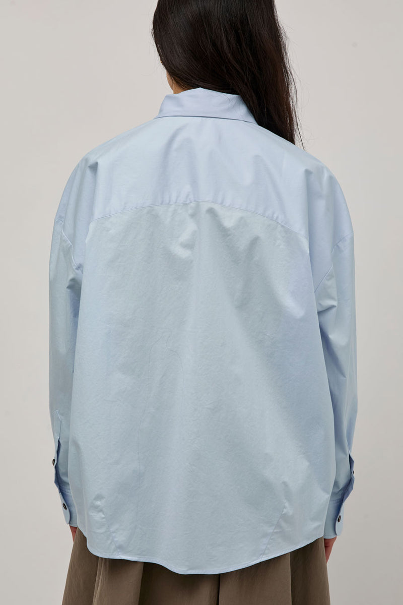 CORDERA Oversized Shirt in Light Blue