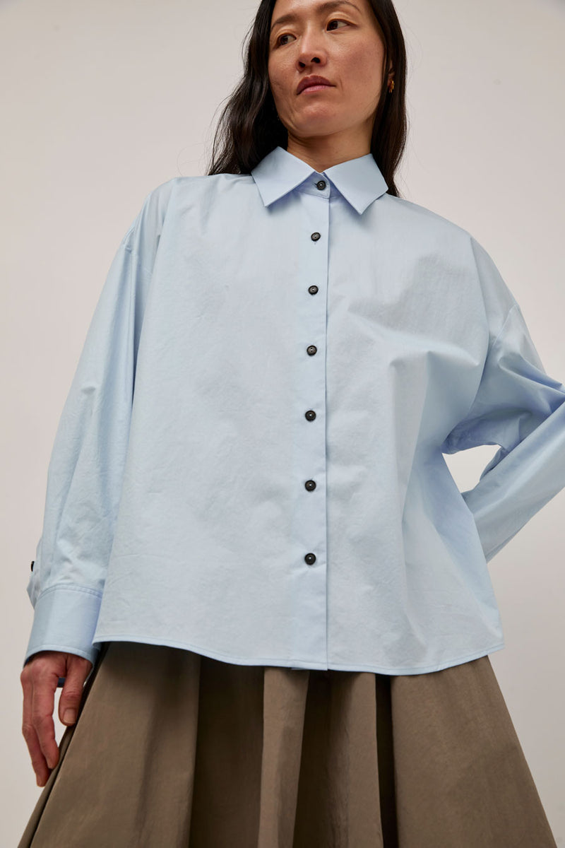 CORDERA Oversized Shirt in Light Blue