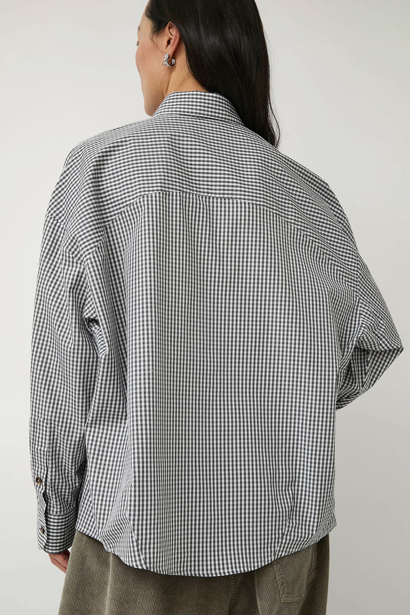 CORDERA Oversized Shirt in Vichy Grey