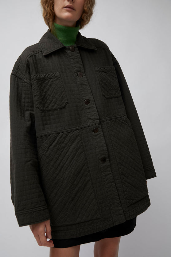 CORDERA Padded Jacket in Dark Brown