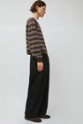CORDERA Satin Curved Pants in Black