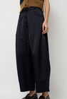 CORDERA Satin Curved Pants in Night