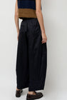 CORDERA Satin Curved Pants in Night