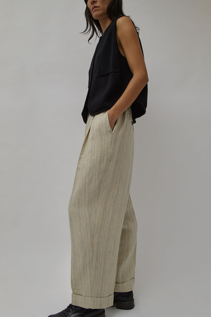 Buy Ladies Linen Casual Trousers Holiday Elasticated Waist Womens Summer  Pants Online at desertcartINDIA