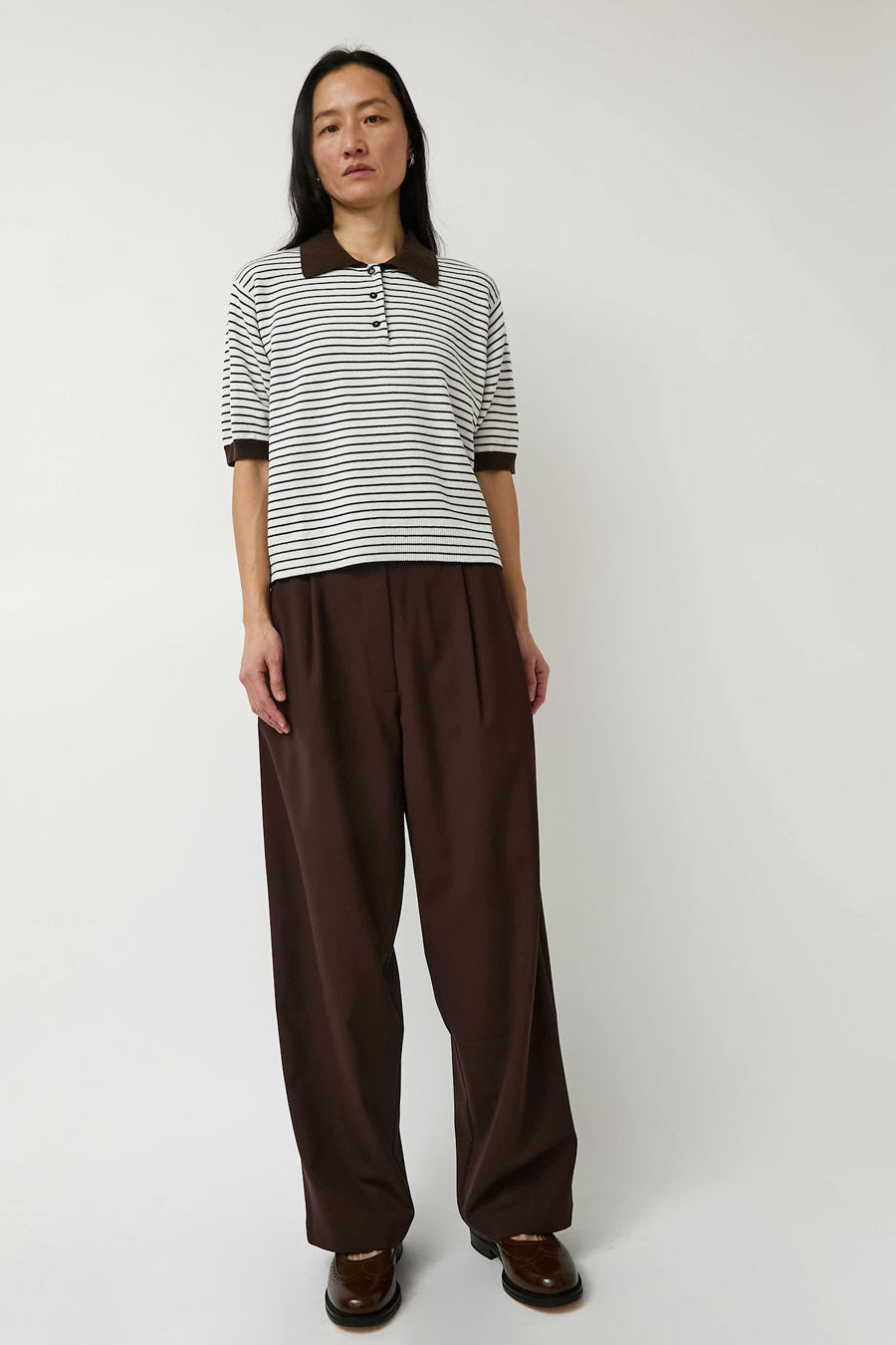 CORDERA Tailored Masculine Pants in Burgundy