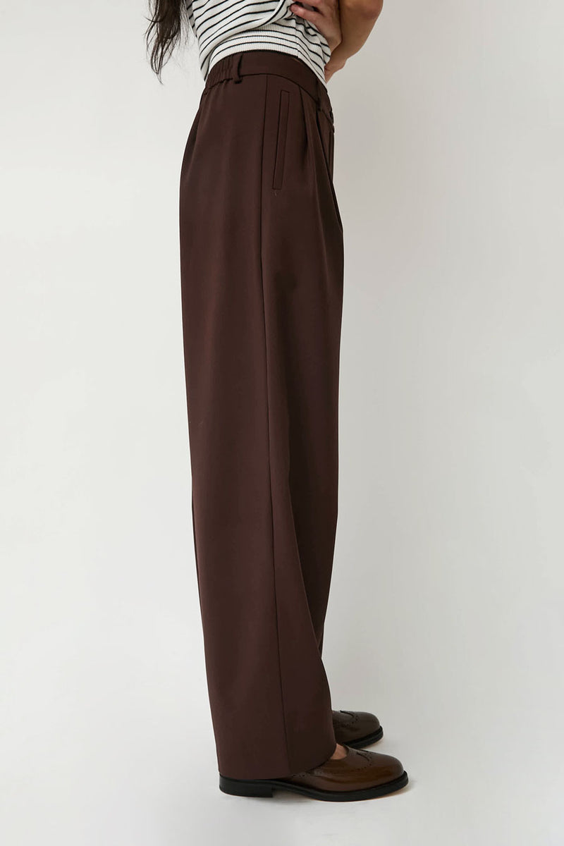 CORDERA Tailored Masculine Pants in Burgundy