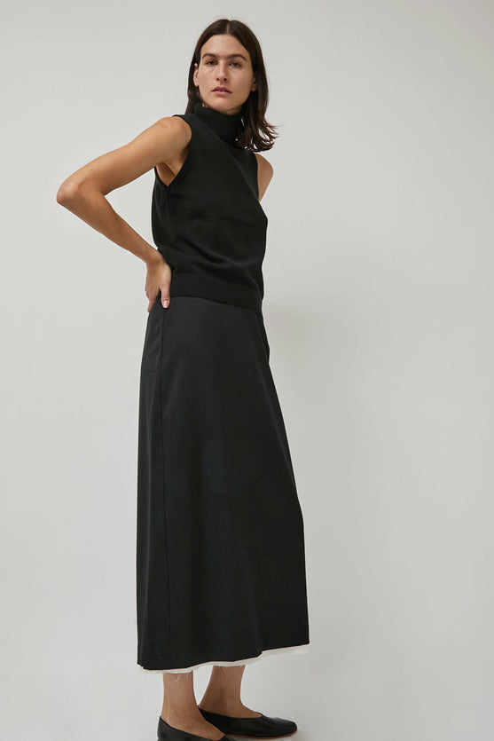 CORDERA Tailoring Long Skirt in Anthracite