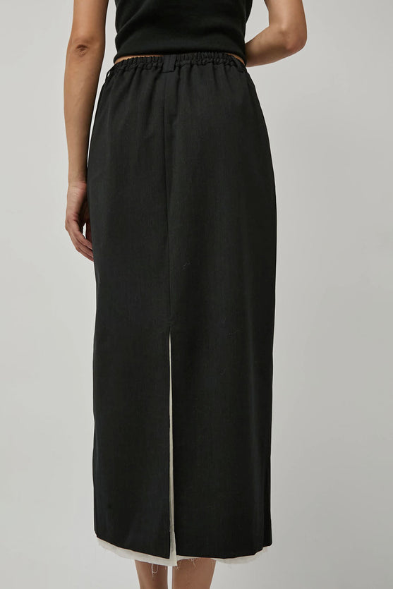 CORDERA Tailoring Long Skirt in Anthracite