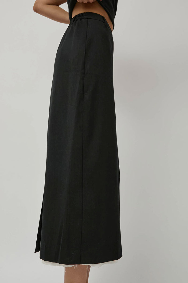 CORDERA Tailoring Long Skirt in Anthracite