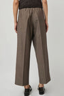 CORDERA Tailoring Mohair Buttoned Pants in Smoke Brown