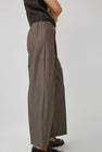 CORDERA Tailoring Mohair Buttoned Pants in Smoke Brown