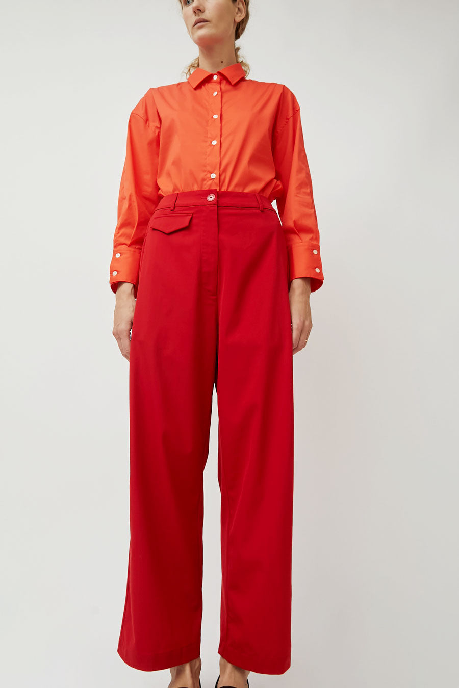 CORDERA Tailoring Pocket Pants in Red