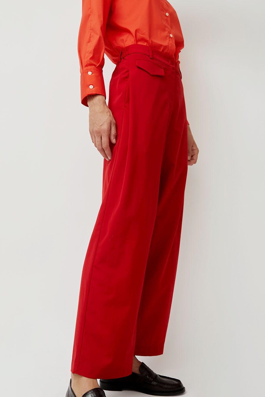 CORDERA Tailoring Pocket Pants in Red