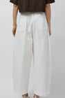 CORDERA Tubular Curved Pants in White