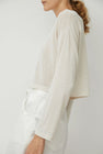 CORDERA Viscose Shimmery Cardigan in White