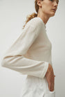 CORDERA Viscose Shimmery Cardigan in White