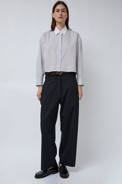パンツ everyone corduroy belted pants BLACK XL everyone wide straight corduroy trousers (BLACK) | everyone