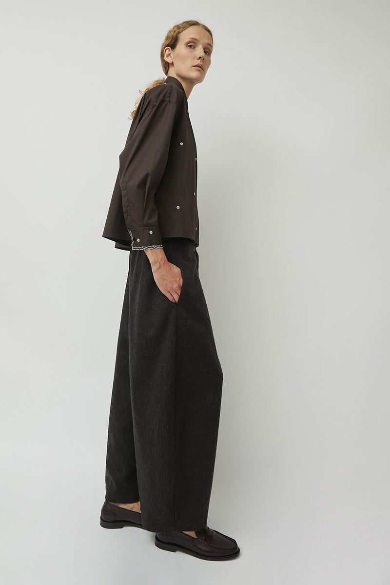 CORDERA Wool Cuved Pants in Java