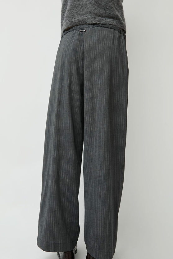 CORDERA Classic Striped Pants in Grey