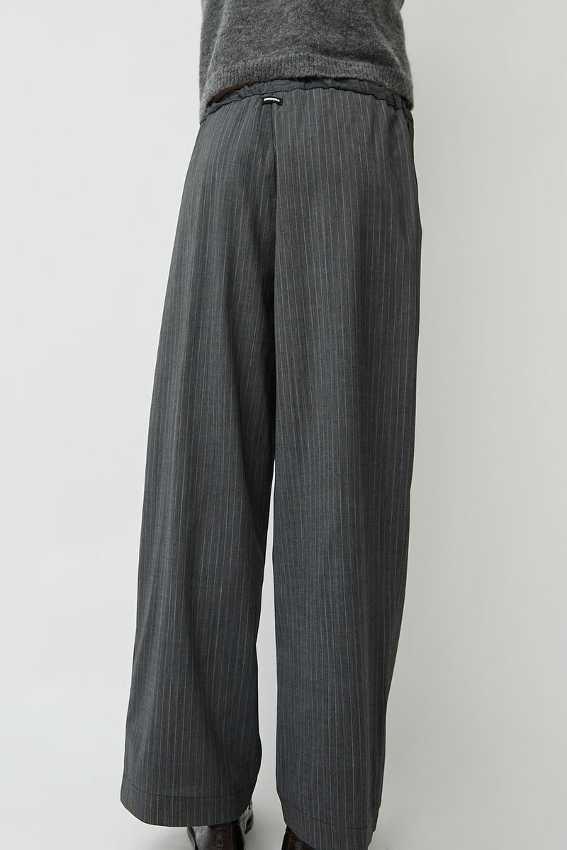 CORDERA Classic Striped Pants in Grey