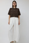 CORDERA Cotton Stitched Top in Brown