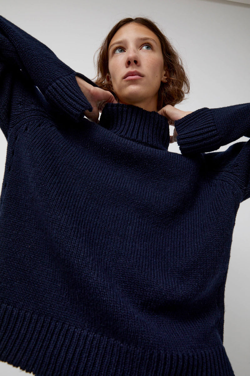 Ciao Lucia Benedita Sweater in Navy