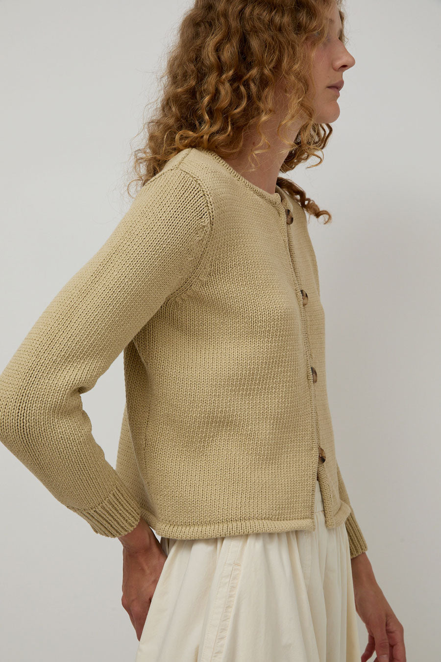 Ciao Lucia Deo Cardigan in Khaki