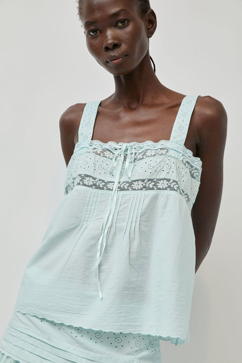 Ciao Lucia Euri Top in Baby Blue