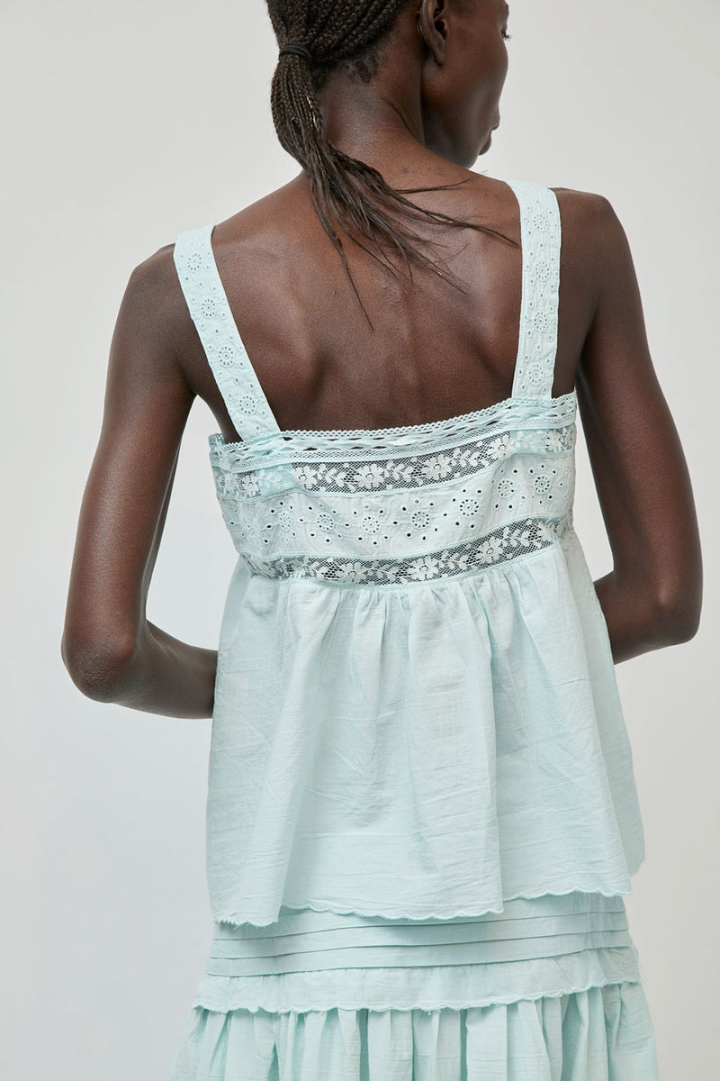 Ciao Lucia Euri Top in Baby Blue