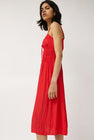 ciao lucia gabriela dress red Ciao Lucia Gabriela Smocked Sleeveless Midi Dress In Terracotta