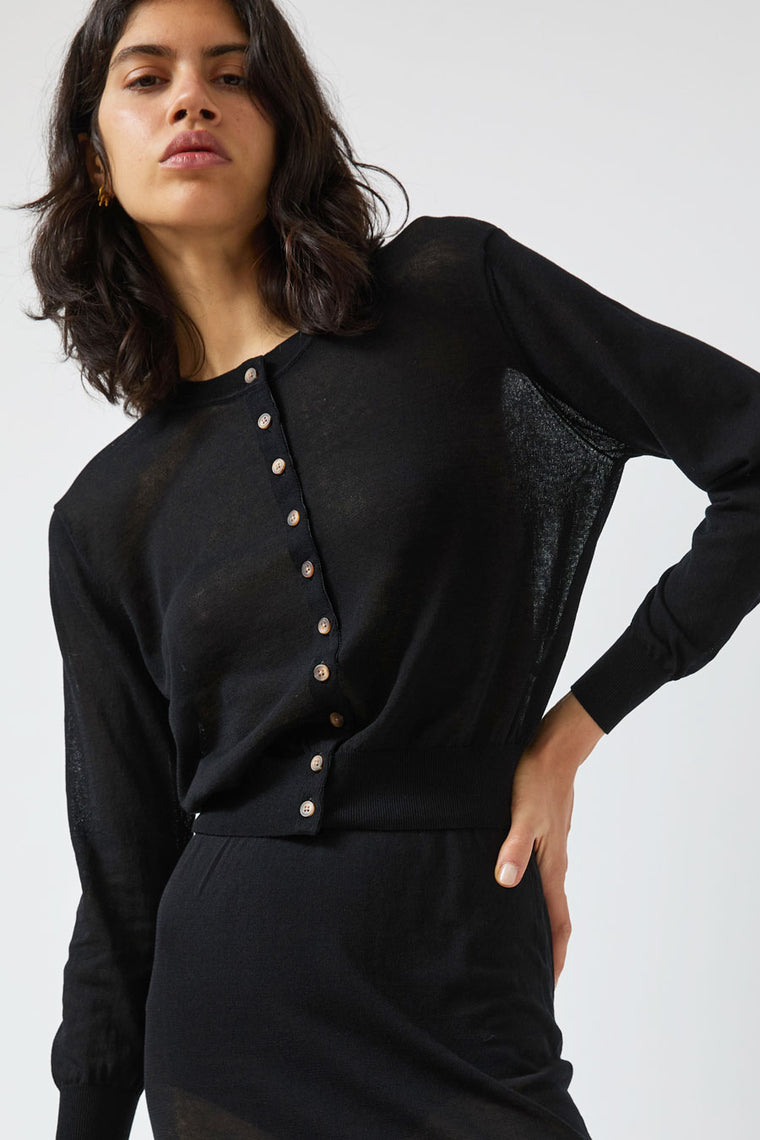 Ciao Lucia Hydra Cardigan in Black