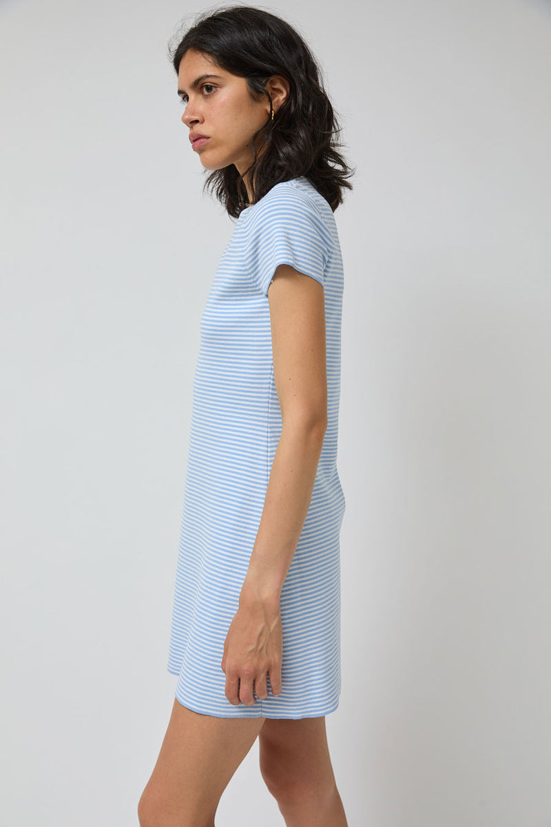 Ciao Lucia Juliana Dress in Periwinkle Stripe