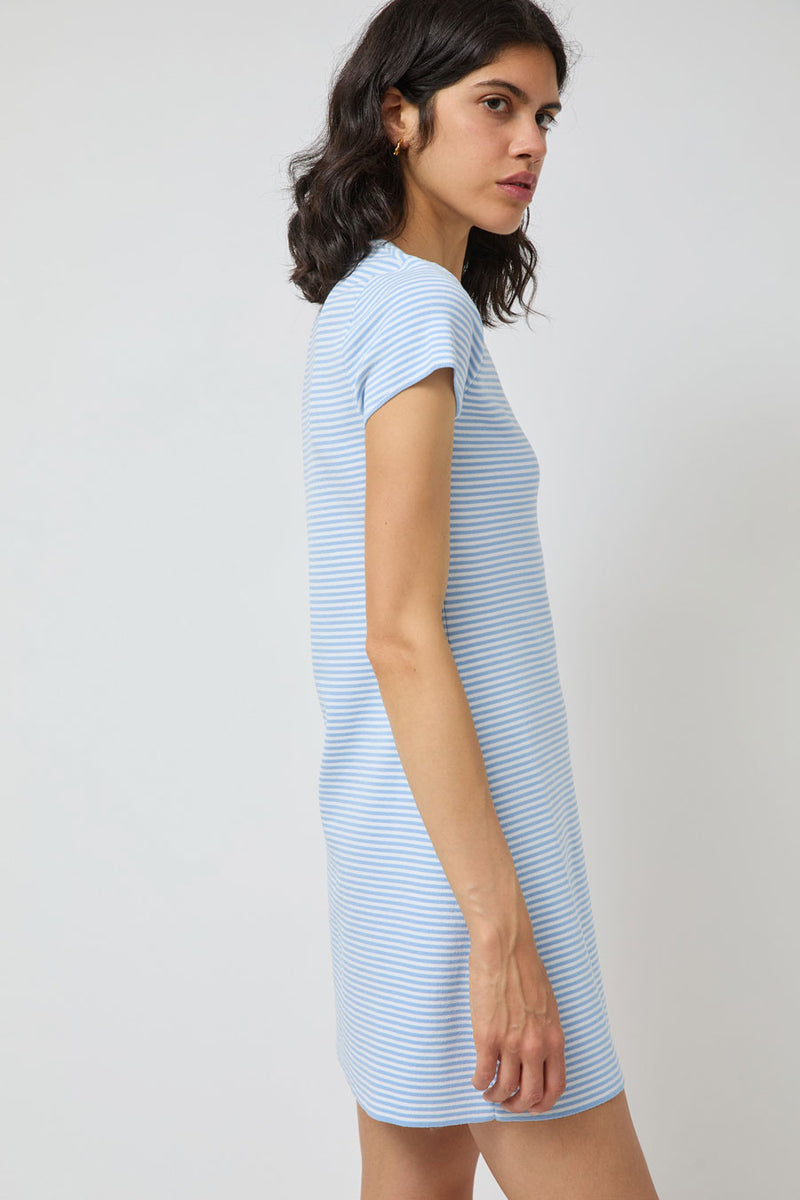 Ciao Lucia Juliana Dress in Periwinkle Stripe