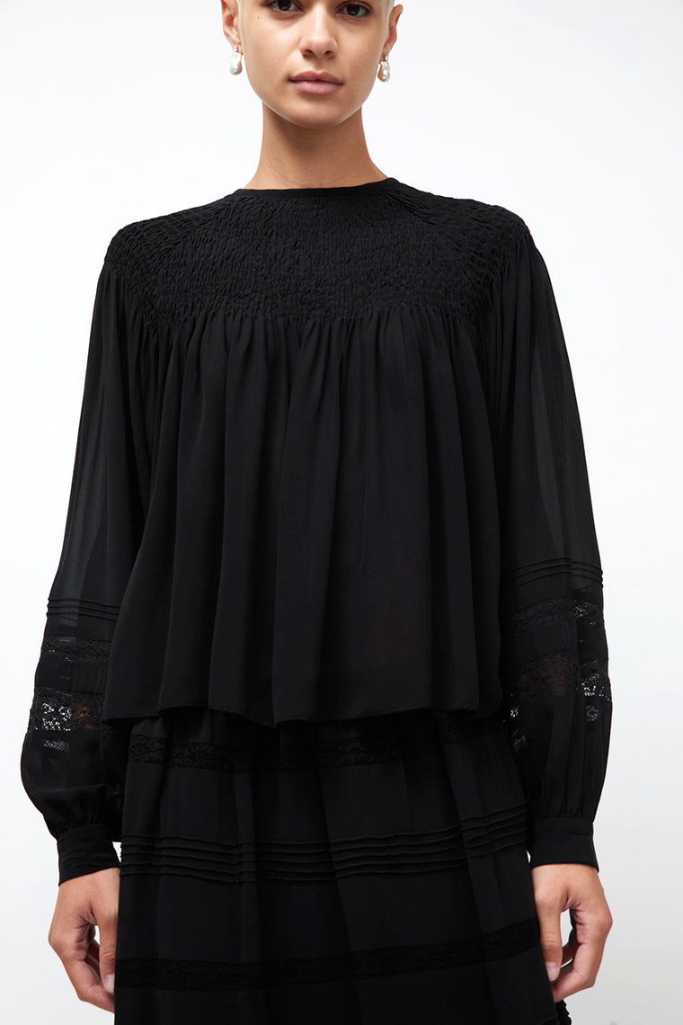 Ciao Lucia Alda Top in Black