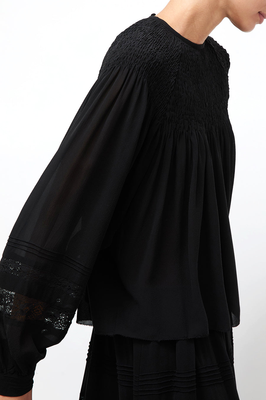 Ciao Lucia Alda Top in Black