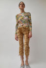Collina Strada Arc Long Sleeve Top in Flower Puzzle