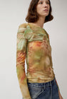 Collina Strada Arc Long Sleeve Top in Sage Molten Floral