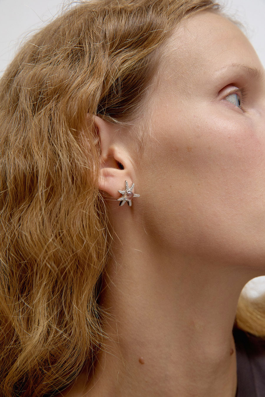 Collina Strada Aster Earrings in Silver Clear