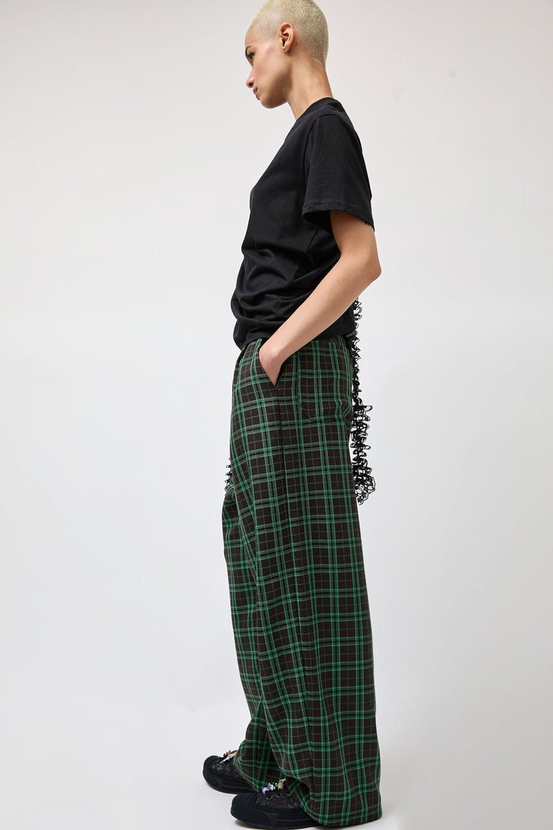 Collina Strada Catchfly Pant in Jade Plaid